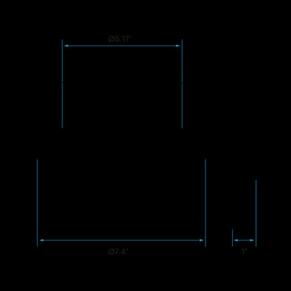 Luxrite LED 6" Surface Mount Round Disk, 15W, 1000 Lumens, Color Selectable - 3000K/4000K/5000K, 90 CRI, White Finish, Dimmable (LR23847)