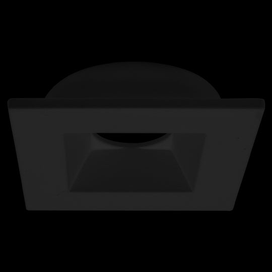 Luxrite 1" Regressed Interchangeable Canless Spotlight Square Black Trim, Pack of 5 (LR23463)