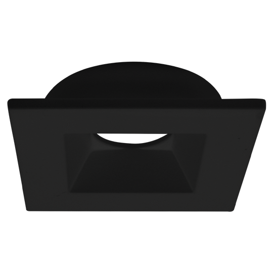 Luxrite 1" Regressed Interchangeable Canless Spotlight Square Black Trim (LR23463)