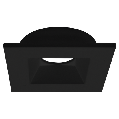 Luxrite 1" Regressed Interchangeable Canless Spotlight Square Black Trim (LR23463)