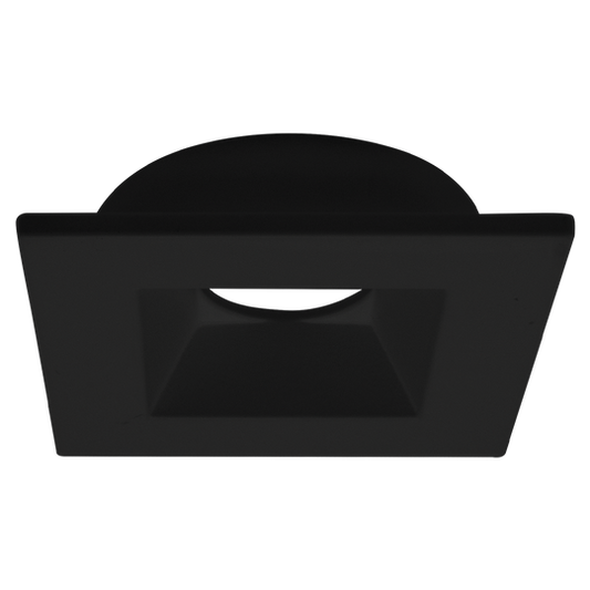 Luxrite 1" Regressed Interchangeable Canless Spotlight Square Black Trim (LR23463)