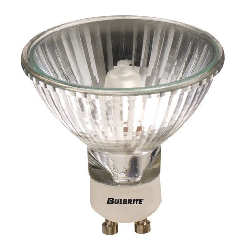 Bulbrite 75MR20/GU10F 75 Watt Dimmable Halogen Lensed MR20 Bulb, Twist and Lock GU10 Base, Clear