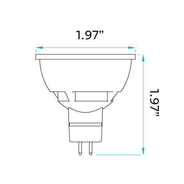 Luxrite LED MR16 GX5.3, 6.5W, 2700K - Warm White, 500 Lumens, 80 CRI, White Finish, Dimmable, Pack of 7 (LR21404)