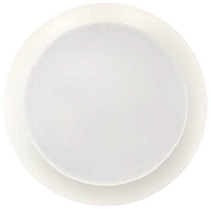 Luxrite LED 8" Surface Mount Round Disk, 27W, 2000 Lumens, Color Selectable - 3000K/4000K/5000K, 80 CRI, White Finish, Dimmable, Pack of 2 (LR23835)