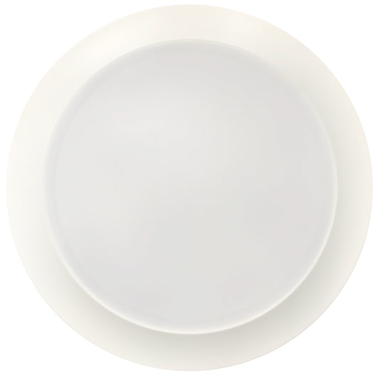 Luxrite LED 8" Surface Mount Round Disk, 27W, 2000 Lumens, Color Selectable - 3000K/4000K/5000K, 80 CRI, White Finish, Dimmable, Pack of 2 (LR23835)