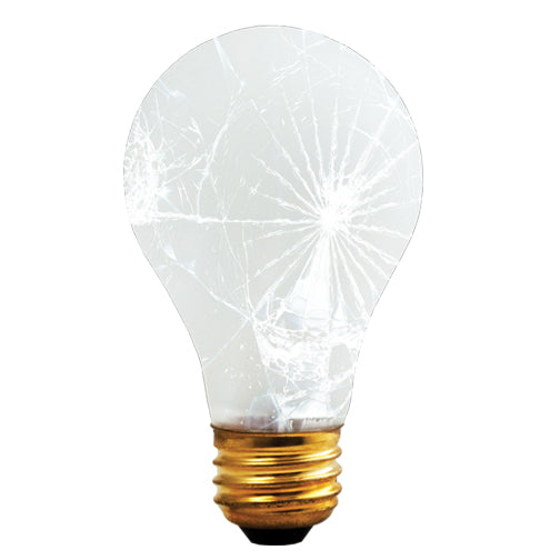 Bulbrite 100A/RS/TF 100 Watt Incandescent Shatter Resistant A19 Bulb, Medium Base, Frost, Tough Coat