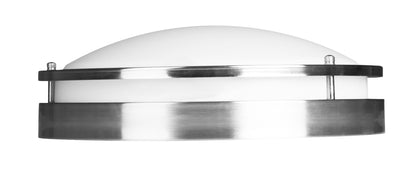 Luxrite Surface Mount LED12"FLUSH/CHROME/40K/EMR  Cool White