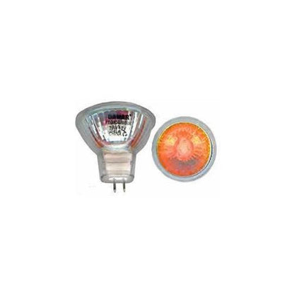 Bulbrite EXN/O 50 Watt Dimmable Color Light Halogen MR16, Bi-Pin GU5.3 Base, Orange
