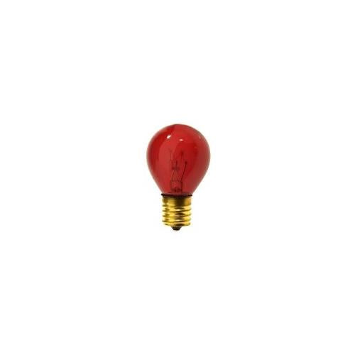 Bulbrite 10S11TR 10W Dimmable S11 Night Light Replacement Bulb, Intermediate Base, Transparent Red