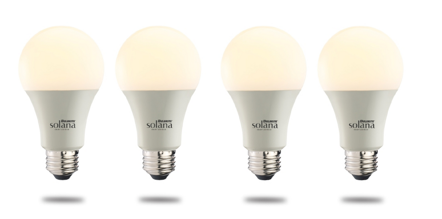 BULBRITE SMART LED WIFI BULB 8W A19 WHITE LIGHT 60W EQUIVALENT 4PK