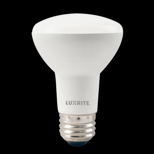 Luxrite LED BR20 Light Bulb, 6.5W, 460 Lumens, 3000K - Soft White, 80 CRI, Frosted White Finish, Dimmable, Pack of 8 (LR31861)