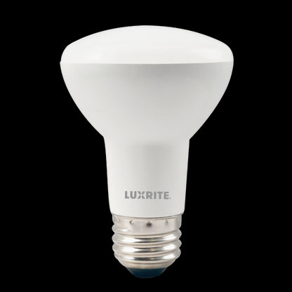 Luxrite LED BR20 Light Bulb, 6.5W, 460 Lumens, 3000K - Soft White, 80 CRI, Frosted White Finish, Dimmable (LR31861)