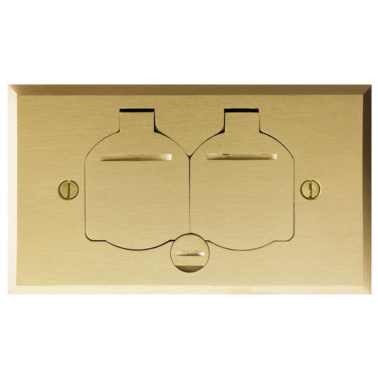 Sunlite Brass Recessed Flip Lid Floor Plate