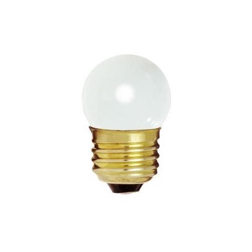 Bulbrite 7.5S7.5W 7.5W Dimmable S11 Night Light Replacement Bulb, Medium Base, White