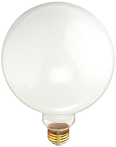 Bulbrite 100G40WH 100 Watt Incandescent G40 Globe, Medium Base, White