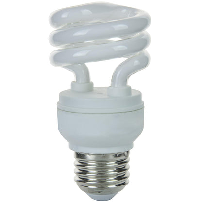 Sunlite SMS9/41K 9 Watt T2 Spiral Lamp Medium (E26) Base Cool White (6 Pack)