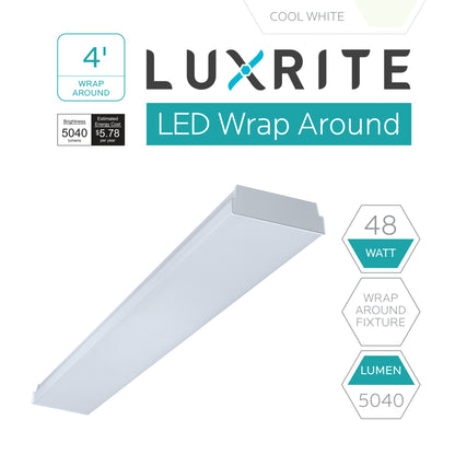 Luxrite Surface Mount LED48/WRAP/40K/UV 4000K Cool White