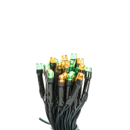 Vickerman Battery Operated Multi-colored LED Outdoor 50 Light Set, Automatic On-Off Timer.- 2 Pack