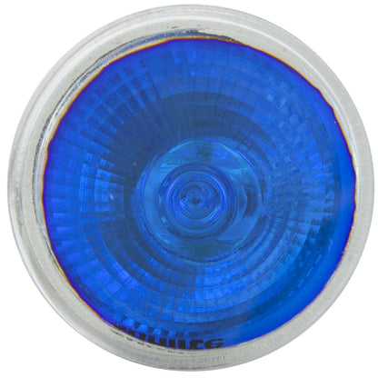 Sunlite 20MR11/SP/12V/B Color MR11 10° Narrow Spot Halogen Lamps, 20-Watt, 12-Volt, GU4 2-Pin Base, Cover Glass, Dimmable, 2,000 Hour Life Span, Blue (24 Pack)