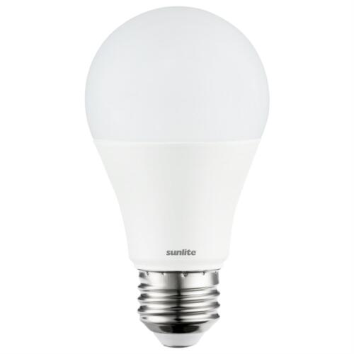 Sunlite 80681-SU LED A19 Light Bulbs, 9 Watts (60W Equivalent), Medium Base (E26), Non-Dimmable, Frost, UL Listed, 6500K - Daylight 9 Pack