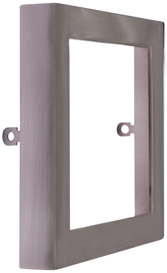 Luxrite Surface Mount 9" Square Slim Brushed Nickel Trim Finish (LR23691)