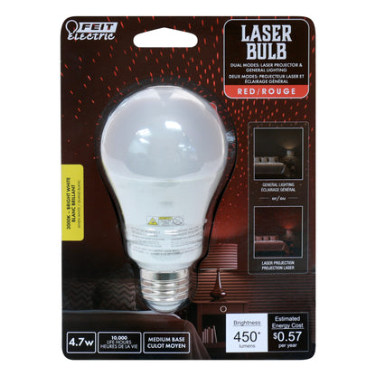 450 Lumen Warm White Red Laser A19