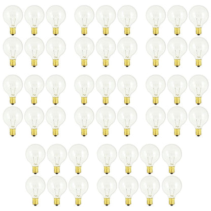 Bulbrite Pack of (50) 25 Watt Dimmable Clear G12 Candelabra Screw (E12) Incandescent Light Bulb