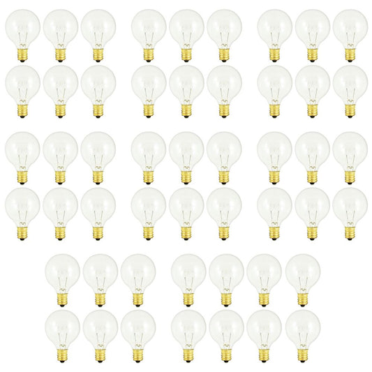 Bulbrite Pack of (50) 25 Watt Dimmable Clear G12 Candelabra Screw (E12) Incandescent Light Bulb