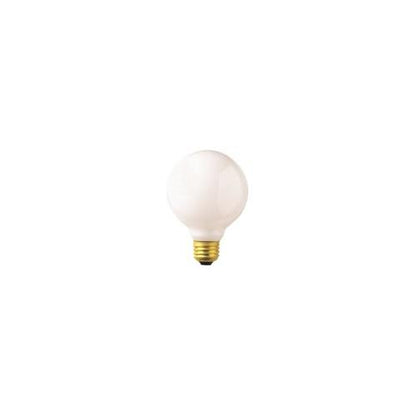 Bulbrite 40G25WH2-8PK 40 Watt Incandescent G25 Globe, Medium Base, White 8-Pack