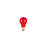 Bulbrite 25A/TR 25 Watt Incandescent A19 Party Bulb, Medium Base, Transparent Red