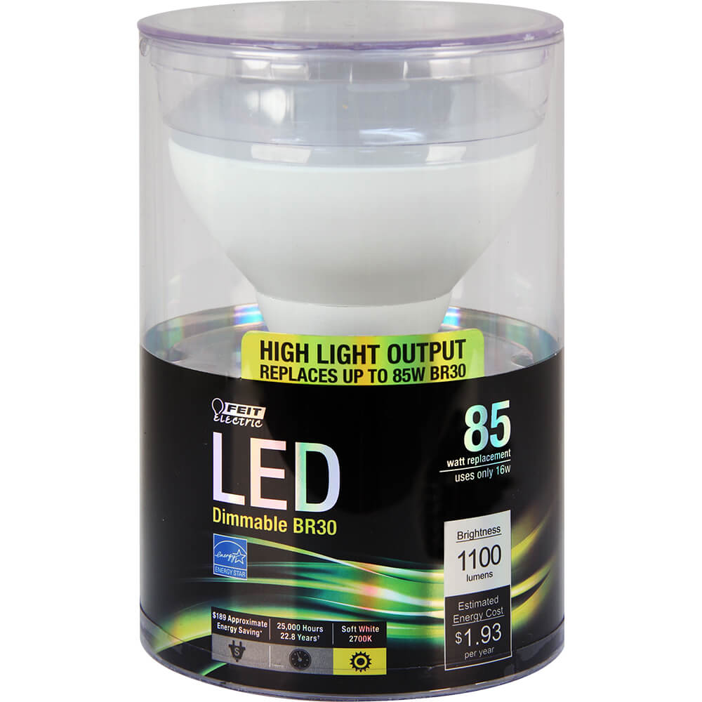 1100 Lumen 2700K Dimmable LED BR30