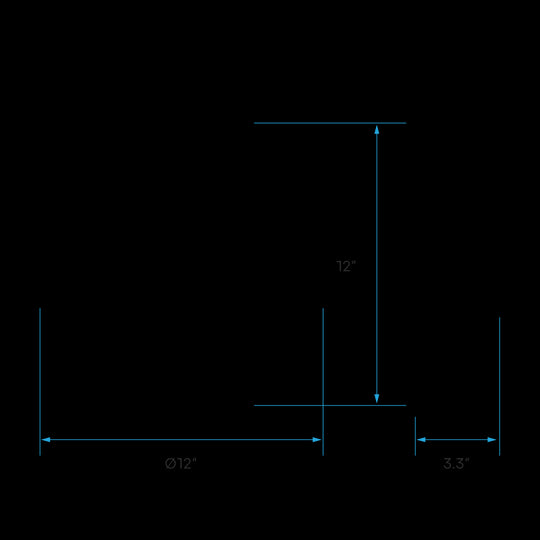 Luxrite LED 12" Double Ring Suface Mount, 14W, 1120 Lumens, Color Selectable - 2700K/3000K/3500K/4000K/5000K, 80 CRI, Chrome Finish, Dimmable, Pack of 2 (LR23281)