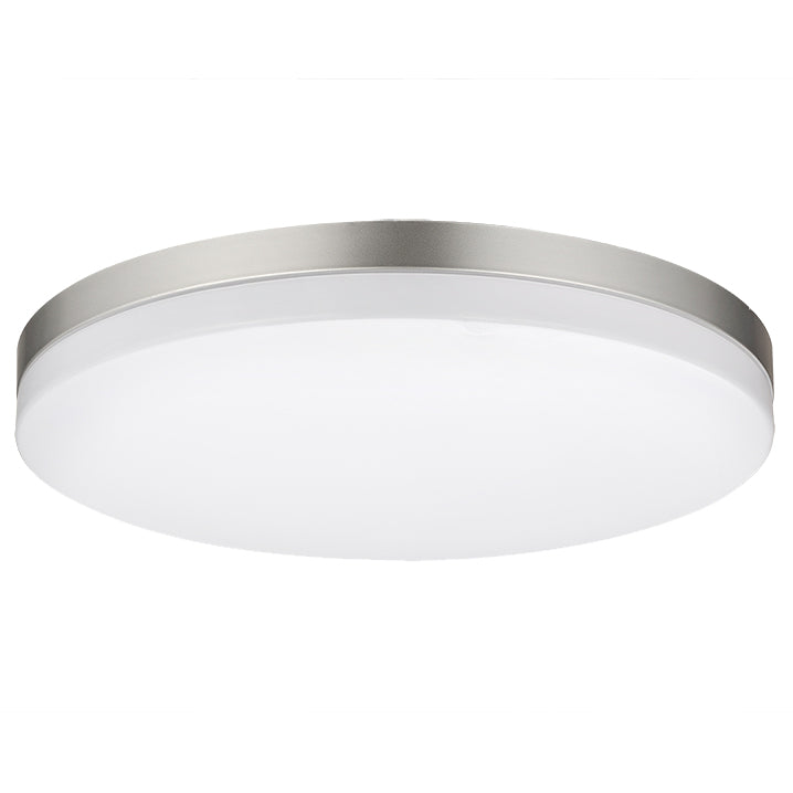 Sunlite 87767 LED 10 Inch Slim Flushmount Ceiling Light Fixture, 15 Watts (80W Equivalent), 1050 Lumens, Adjustable 5 CCT 2700K-5000K, 120V, Dimmable, 50,000 Hour Lifespan, Brushed Aluminum