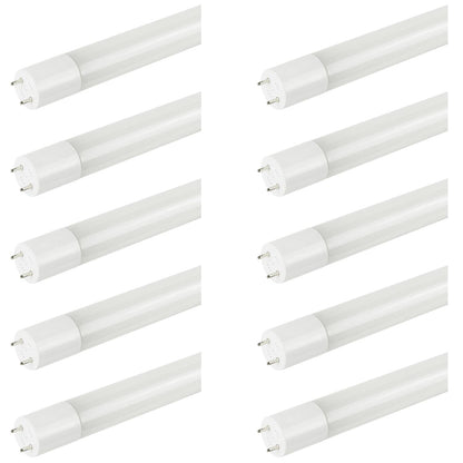 Sunlite T8/LED/2'/8W/IS/DLC/50K LED 8W 2 Foot Instant Start T8 Tube Light Fixtures, 5000K Super White Light, G13 Base