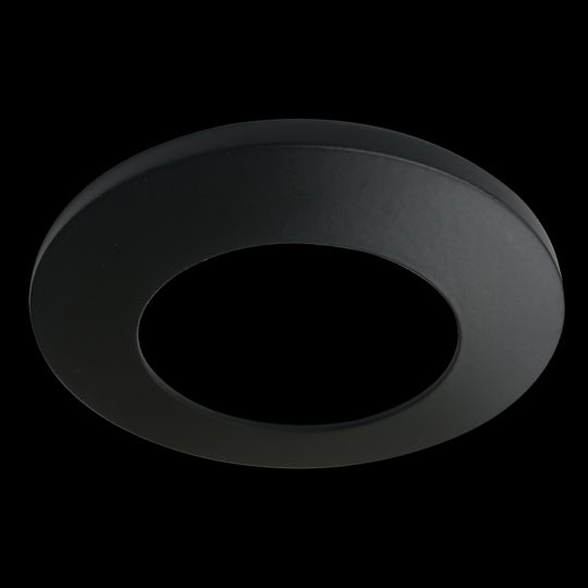 Luxrite 2" Regressed Interchangeable Canless Spotlight Round Trim Black Finish, Pack of 5 (LR23433)