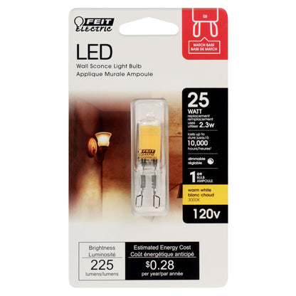 225 Lumen Warm White G9 LED