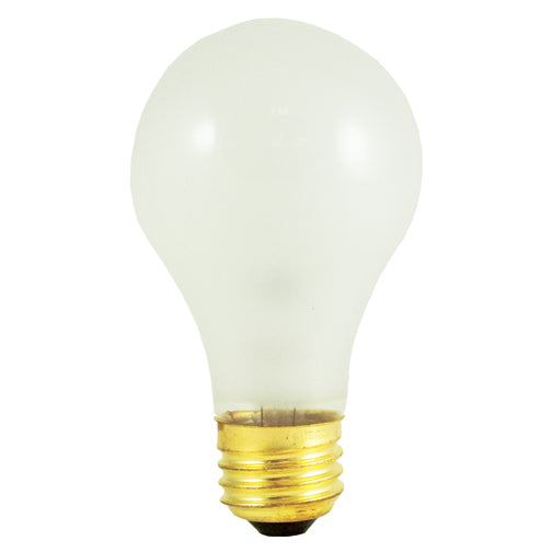 Bulbrite 60A/RS 60 Watt Incandescent  A19 Rough Service Bulb, Medium Base, Frost