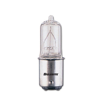 Bulbrite Q50CL/DC-10PK 50 Watt Dimmable Halogen JD Type T4, Double Contact Bayonet Base, Clear, 10-Pack
