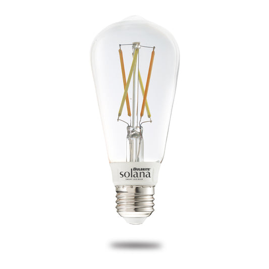 Bulbrite Solana ST18 WiFi Connected Edison Filament LED Smart Light Bulb, 60 watt Equivalent, Bright White