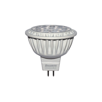 Bulbrite LED9MR16NF/830/D 9 Watt Dimmable LED MR16 Narrow Flood Bulb, 50W Halogen Equivalent, Clear/Soft White