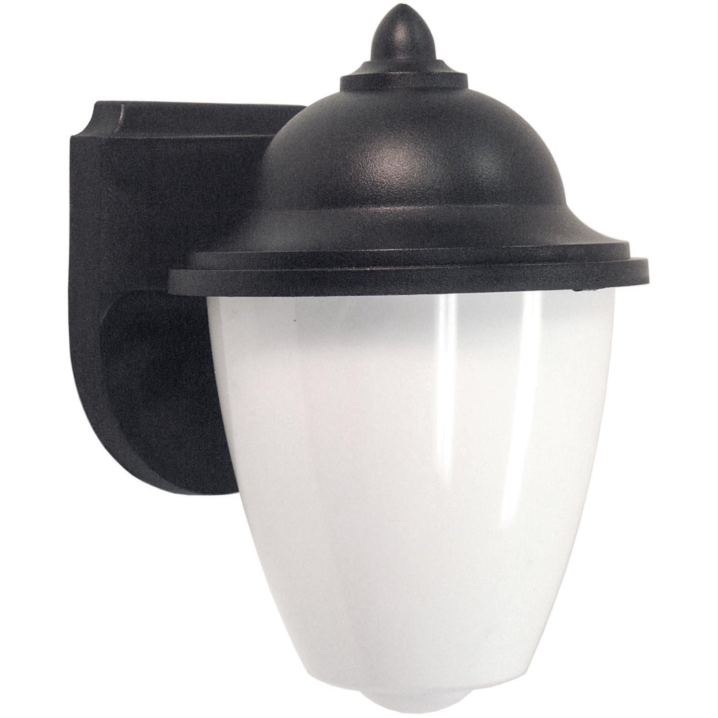 Sunlite Decorative Outdoor Energy Saving Carriage Style Fixture, Black Finish, White Lens