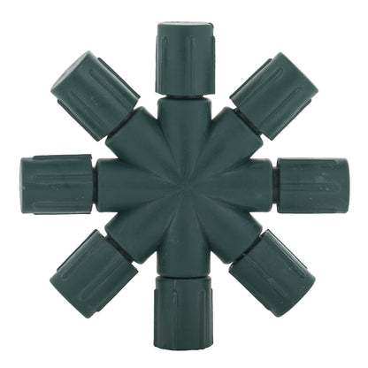 Vickerman Single Mold LED Set Green Coaxial 8-Way Splitter - 4 Pack, CSA/us Listed.