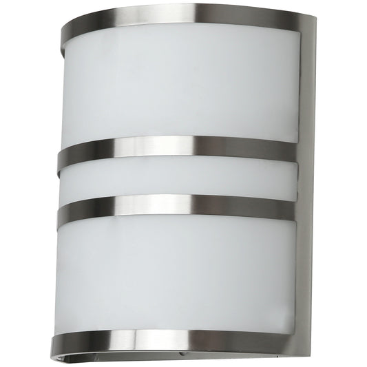 LED Wall Sconce Half Cylinder Fixture, Middle Band Design, 15 Watts (75W=), 1050 Lumens, Color Tunable 30K/40K/50K, Dimmable, 80 CRI, ETL Listed, for Porches, Patios & Garage Openings