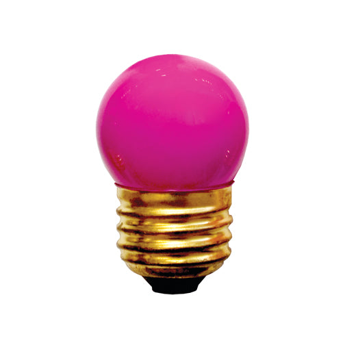 Bulbrite 7.5S11P 7.5W Dimmable S11 Night Light Replacement Bulb, Medium Base, Pink