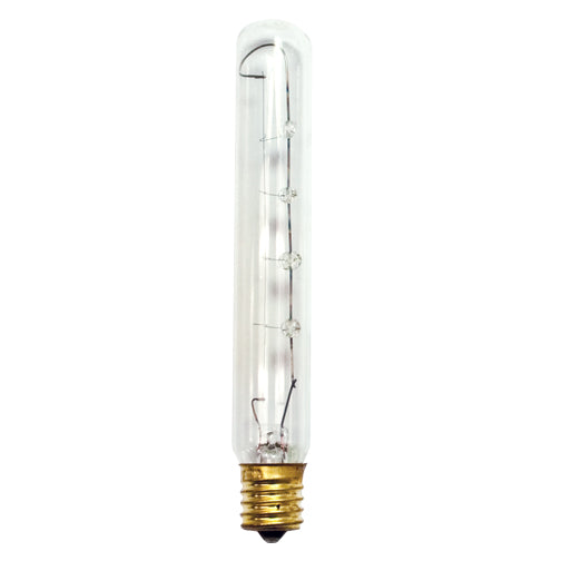 Bulbrite 40T6.5C/N 40 Watt Incandescent T6.5 Tube Exit Light, Intermediate Base, Clear