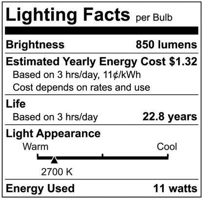 Luxrite LED PAR30 Reflector Light Bulb, 11W, 850 Lumens, 2700K - Warm White, 80 CRI, White Finish, Dimmable (LR31605)