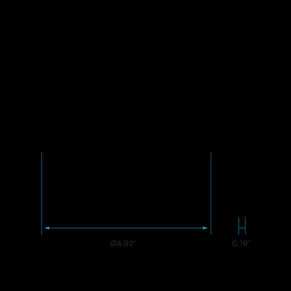 Luxrite 4" Universal Interchangeable Round Downlight Brushed Nickel Trim, Pack of 5  (LR24973)