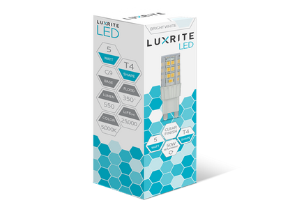 Luxrite Mini LED5T4G9/50K/DIM 5000K Bright White