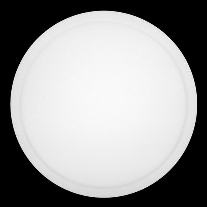 Luxrite LED Surface Mount 9" Round Slim, 18W, 1200 Lumens, Color Selectable - 3000K/4000K/5000K, 80 CRI, White Finish, Dimmable, Pack of 1 (LR23594)