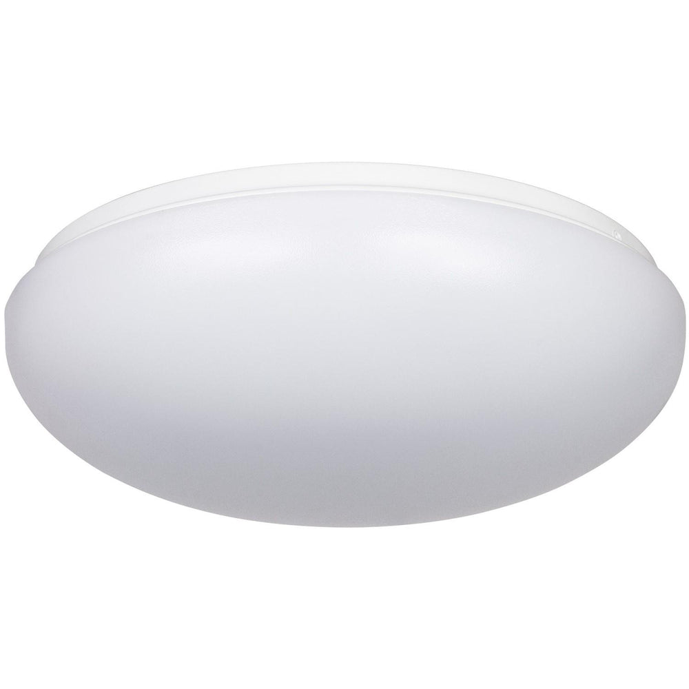 Sunlite 12" 15 Watt 120 Volt LED Mushroom Style Fixture, White Finish, Acrylic Lens, Energy Star Dimmable